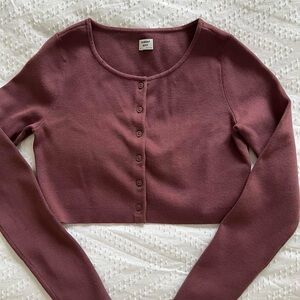 Sunday Best Long Sleeve Crop Button Up 🥀